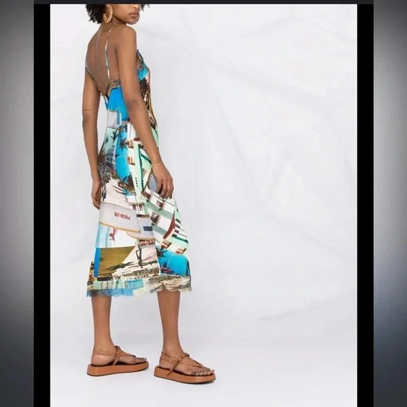 DESIGUAL. LINGERIE DRESS SOUTH BEACH IN BLUE - Picture 3 of 5